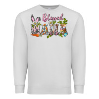 Dove Grey blessed mama easter Premium Sweatshirt - BarkalooDesign