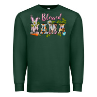 Sports Green blessed mama easter Premium Sweatshirt - BarkalooDesign