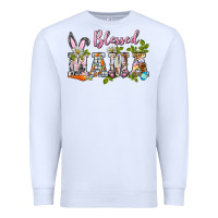 White blessed mama easter Premium Sweatshirt - BarkalooDesign
