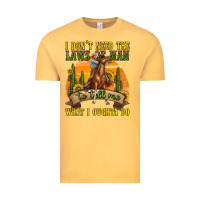 Vintage Mustard western rodeo Vintage Tee - texasbilliewilder