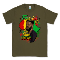 Army Green free ish since 1865 black man Classic Tee - HRA Design Shop