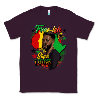 Plum free ish since 1865 black man Classic Tee - HRA Design Shop