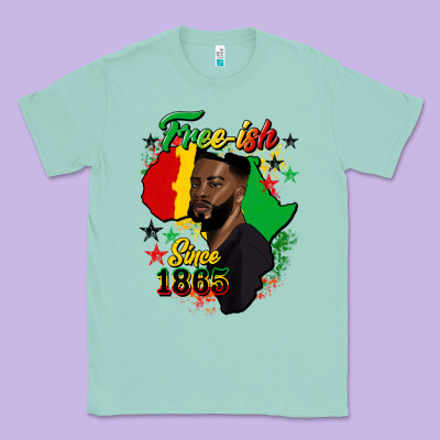 Free Ish Since 1865 Black Man Classic Tee Designed By Hra Design Shop