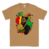 Toasted Coconut free ish since 1865 black man Classic Tee - HRA Design Shop