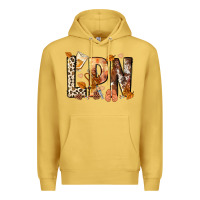 Antique Gold lpn licensed practical nurse Premium Hoodie - NancyCooperArtShop