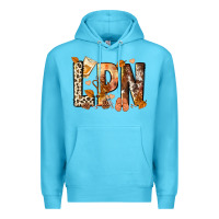 Ocean Blue lpn licensed practical nurse Premium Hoodie - NancyCooperArtShop