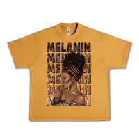 Peanut Butter melanin melanin melanin with afro girl Urban Heavy Tee - texasbilliewilder