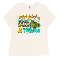 Bone splish splash your opinion is trash Ladies Tee - AdoDesignShop