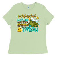 Matcha splish splash your opinion is trash Ladies Tee - AdoDesignShop