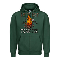 Sports Green lets get toasted Zipper Hoodie - CowhideDigitalArt