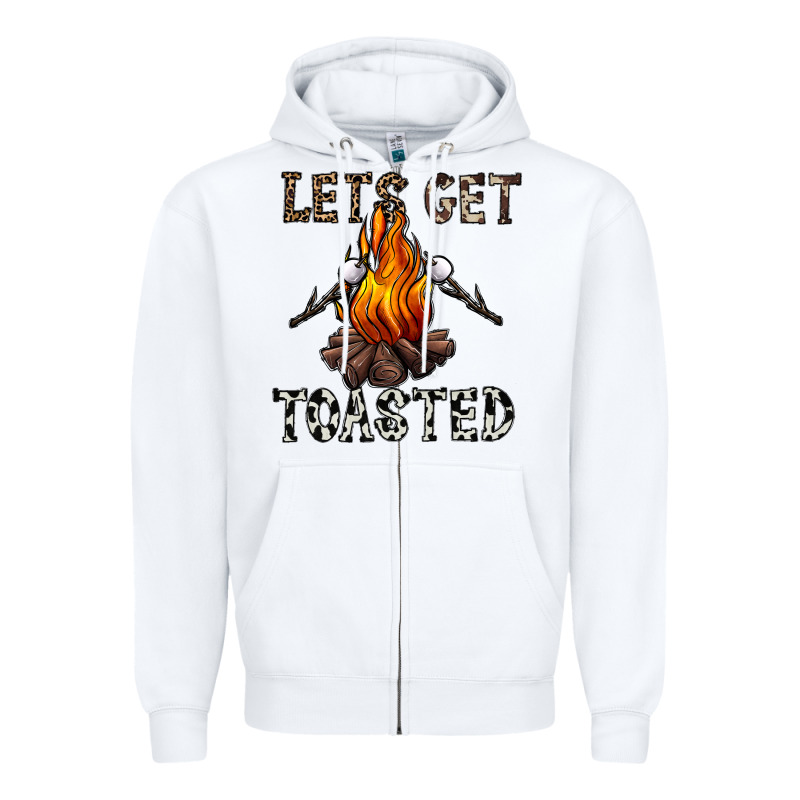Lets Get Toasted Zipper Hoodie by CowhideDigitalArt | Teevron
