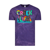 Cloud Purple creek life kayaking Vintage Tee - Zillion Design Studio