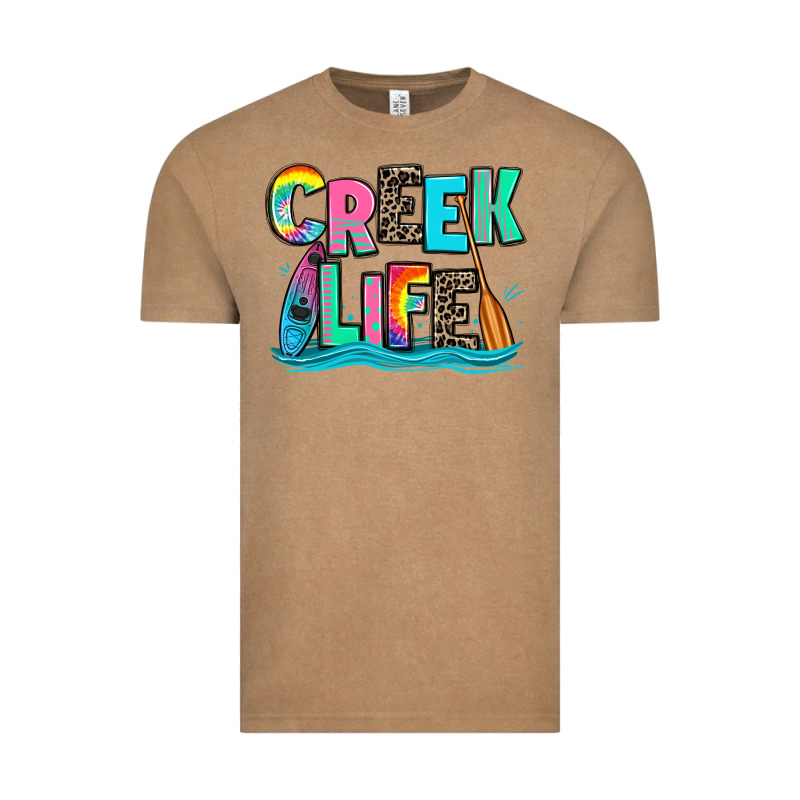 Creek Life Kayaking Vintage Tee by Zillion Design Studio | Teevron
