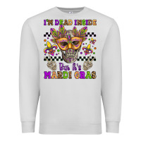 Dove Grey i'm dead inside but it's mardi gras Premium Sweatshirt - Jasminsmagicworld