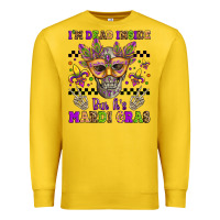 Lemon i'm dead inside but it's mardi gras Premium Sweatshirt - Jasminsmagicworld