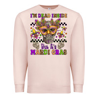 Pale Pink i'm dead inside but it's mardi gras Premium Sweatshirt - Jasminsmagicworld