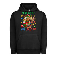 Pigment Black Dead Inside But Jolly Af Urban Hoodie - BundleAndBundleShop