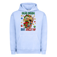 Pigment Grape Ice Dead Inside But Jolly Af Urban Hoodie - BundleAndBundleShop