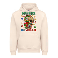 Sandshell Dead Inside But Jolly Af Urban Hoodie - BundleAndBundleShop