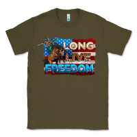 Army Green Long live freedom 4th of july Classic Tee - Neo Western