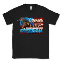 Black Long live freedom 4th of july Classic Tee - Neo Western