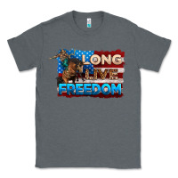 Charcoal Heather Long live freedom 4th of july Classic Tee - Neo Western