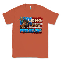 Copper Long live freedom 4th of july Classic Tee - Neo Western