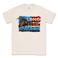 Natural Long live freedom 4th of july Classic Tee - Neo Western
