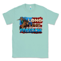 Seafoam Long live freedom 4th of july Classic Tee - Neo Western