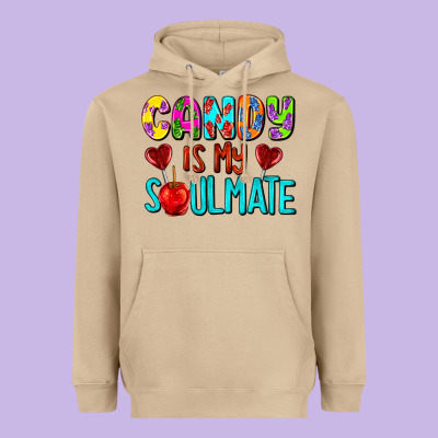 Candy Is My Soulmate Heavyweight Hoodie Designed By Adodesignshop