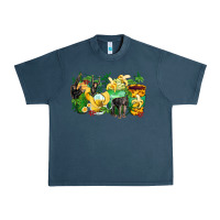 Midnight Navy monkey coffee cups Urban Heavy Tee - Zillion Design Studio
