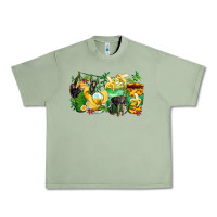 Oil Green monkey coffee cups Urban Heavy Tee - Zillion Design Studio