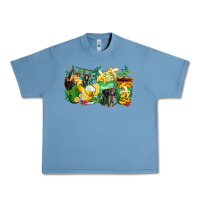 Pebble Blue monkey coffee cups Urban Heavy Tee - Zillion Design Studio