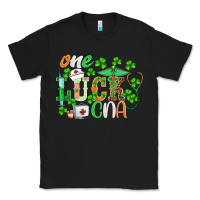 Black st.patricks one lucky cna  nurse Classic Tee - BarkalooDesign