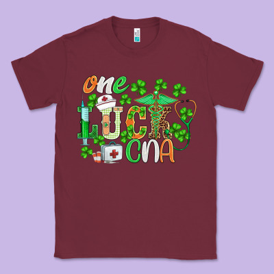 St.patricks One Lucky Cna  Nurse Classic Tee Designed By Barkaloodesign