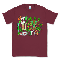Burgundy st.patricks one lucky cna  nurse Classic Tee - BarkalooDesign