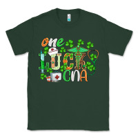 Sports Green st.patricks one lucky cna  nurse Classic Tee - BarkalooDesign