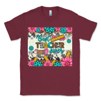 Burgundy best teacher ever tumbler Classic Tee - BundleAndBundleShop