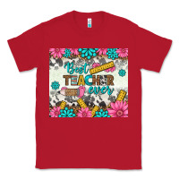 Red best teacher ever tumbler Classic Tee - BundleAndBundleShop