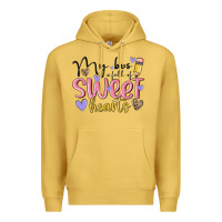 Antique Gold my bus full of sweet hearts Premium Hoodie - MaliasSmallBusiness