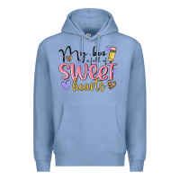 Colony Blue my bus full of sweet hearts Premium Hoodie - MaliasSmallBusiness