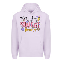 Lilac my bus full of sweet hearts Premium Hoodie - MaliasSmallBusiness