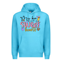 Ocean Blue my bus full of sweet hearts Premium Hoodie - MaliasSmallBusiness