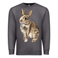Charcoal Heather Rabbit Premium Sweatshirt - LillyAllenDesigns