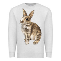 Oatmeal Heather Rabbit Premium Sweatshirt - LillyAllenDesigns
