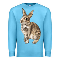 Ocean Blue Rabbit Premium Sweatshirt - LillyAllenDesigns