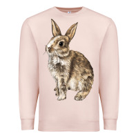 Pale Pink Rabbit Premium Sweatshirt - LillyAllenDesigns