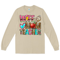 Mushroom wife mom teacher Long Sleeve Tee - Zillion Design Studio