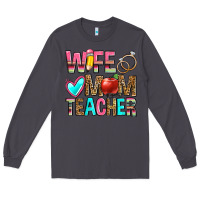 Smoke wife mom teacher Long Sleeve Tee - Zillion Design Studio