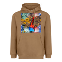 Toasted Coconut statue of liberty american flag Heavyweight Hoodie - BundleAndBundleShop